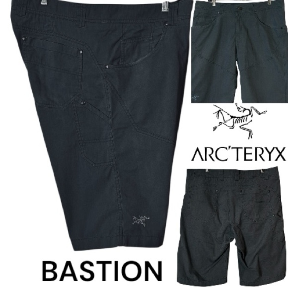 ARCTERYX MENS BASTION SHORTS SZ36 INSEAM 12.5. GRAY BREATHABLE HIGHLY DURABLE - Picture 12 of 12